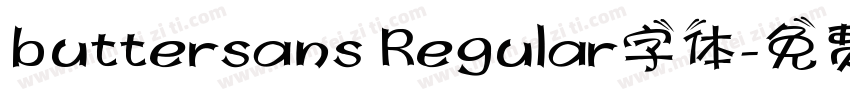 buttersans Regular字体字体转换